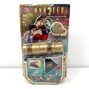Vintage Mega Bloks 3606 Pyrates Longboat Lookout 30pcs Playset New Sealed 2006